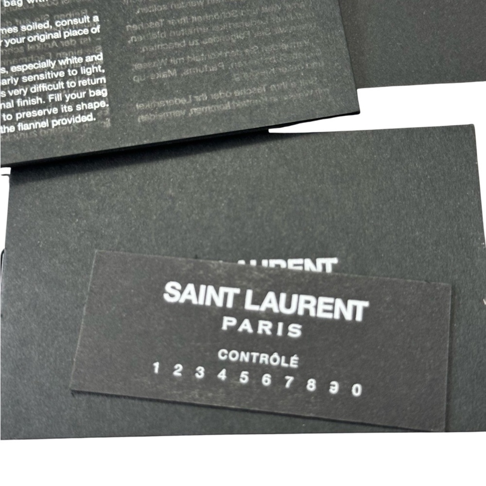 SAINT LAURENT Niki Shopper Tote Crinkled Leather Burgundy Matelasse Monogram MED - Picture 16 of 16